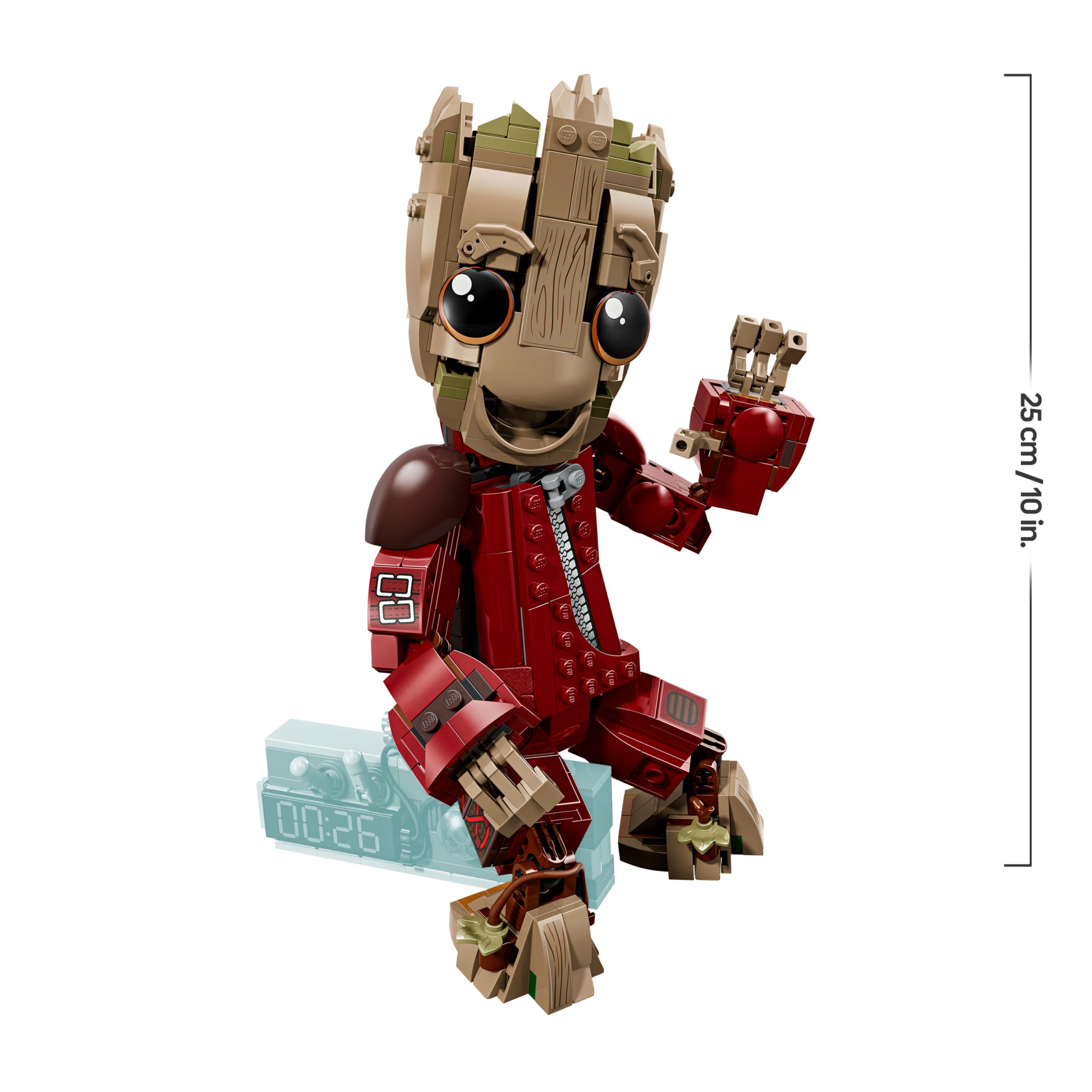 LEGO | Marvel Groot con Traje de Saqueador - Juguete de Superhéroes para Coleccionar - Decoración del Dormitorio - Regalo de Cumpleaños para Niños de 10+ Años y Fans de Guardianes de la Galaxia 76341