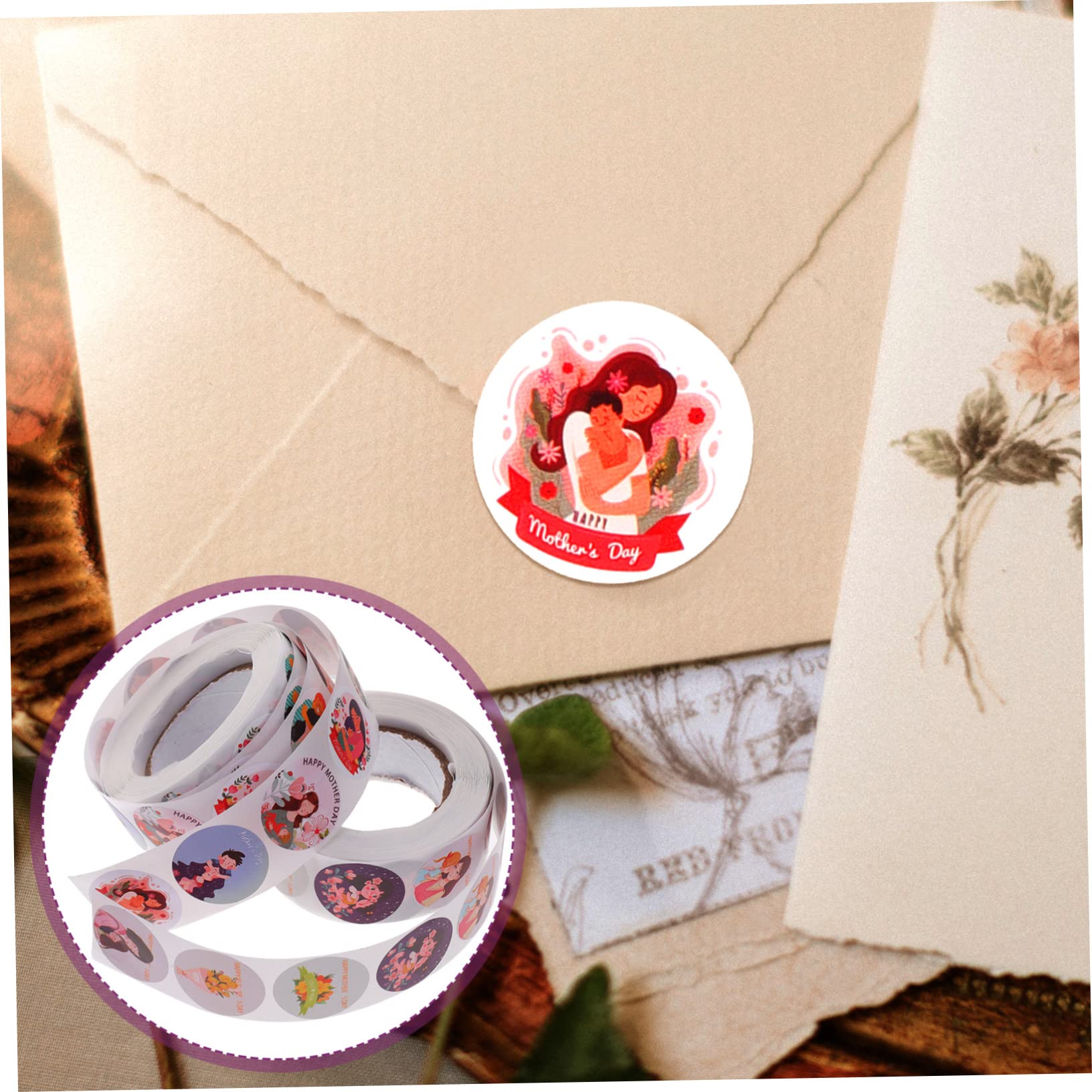 Lurrose 5 Set Adesivo Sigillante Per La Festa Della Etichetta Adesiva Per La Festa Della Etichette Per La Festa Della Sigillo Etichette Adesive Adesivi 2 * 5