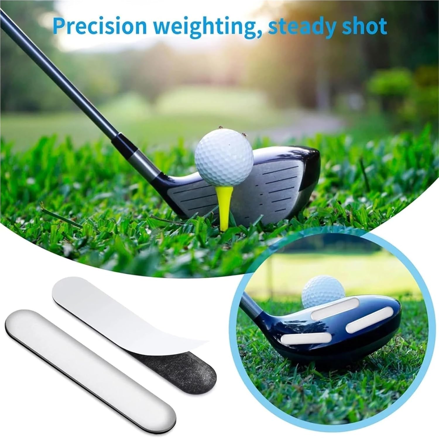 100pcs Golf Weighted Lead Tape Adhesive Add Swing Weight for Club Iron Putter Tennis Racket Adjust
