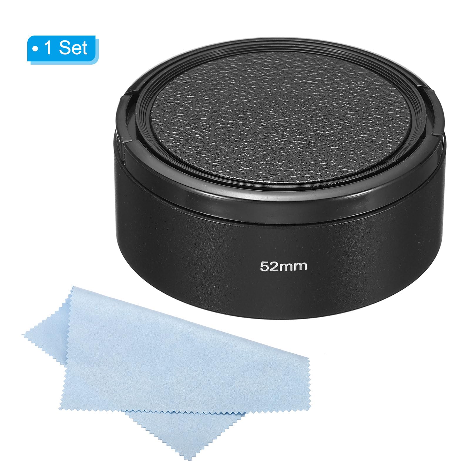 PATIKIL Paraluce Per Obiettivo 52mm Con Finitura Satinata Antiriflesso – In Lega Resistente, Include Cappuccio E Panno In Microfibra, Per Nikon, Fujifilm, Pentax, Leica