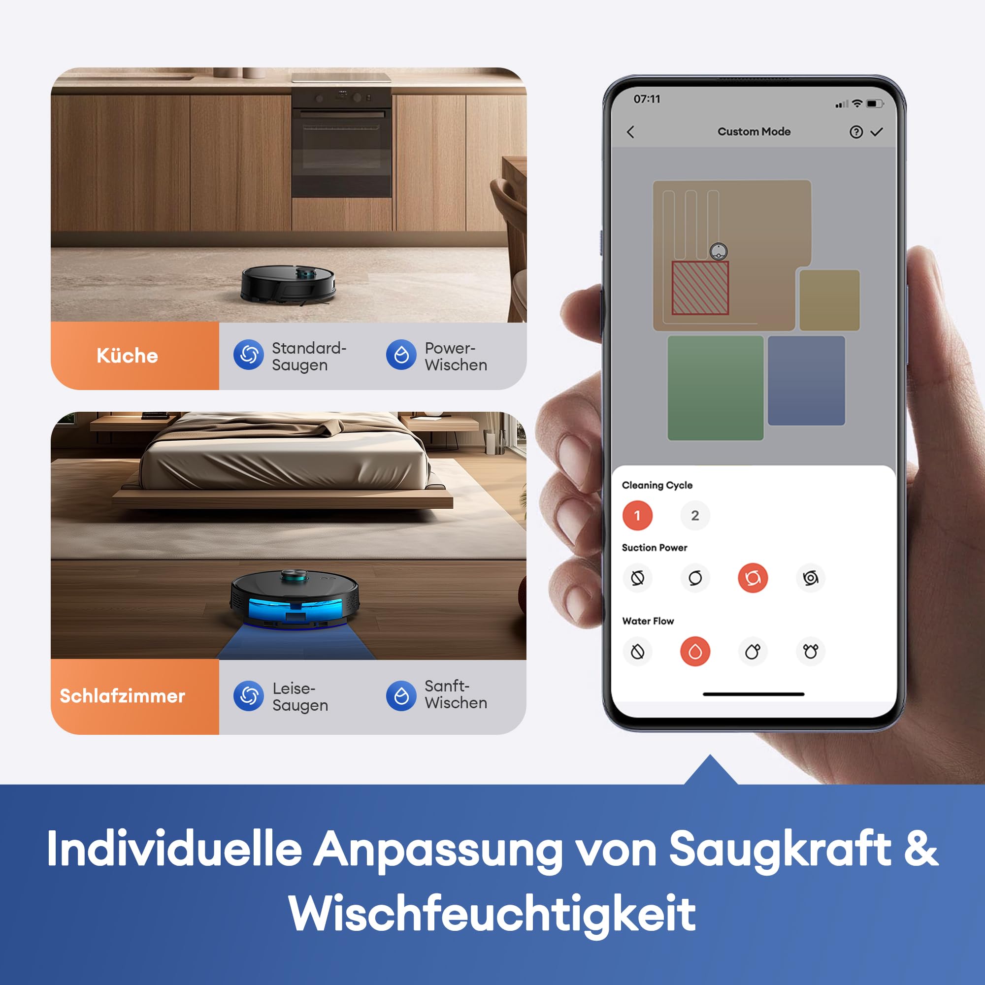 Ultenic Saugroboter mit Wischfunktion, 10000Pa 200Min Staubsauger Roboter mit Absaugstation 3,5L, LiDAR Navigation, 4-in-1 Saug und Wischroboter für Teppich Tierhaare Böden, APP Steuerung