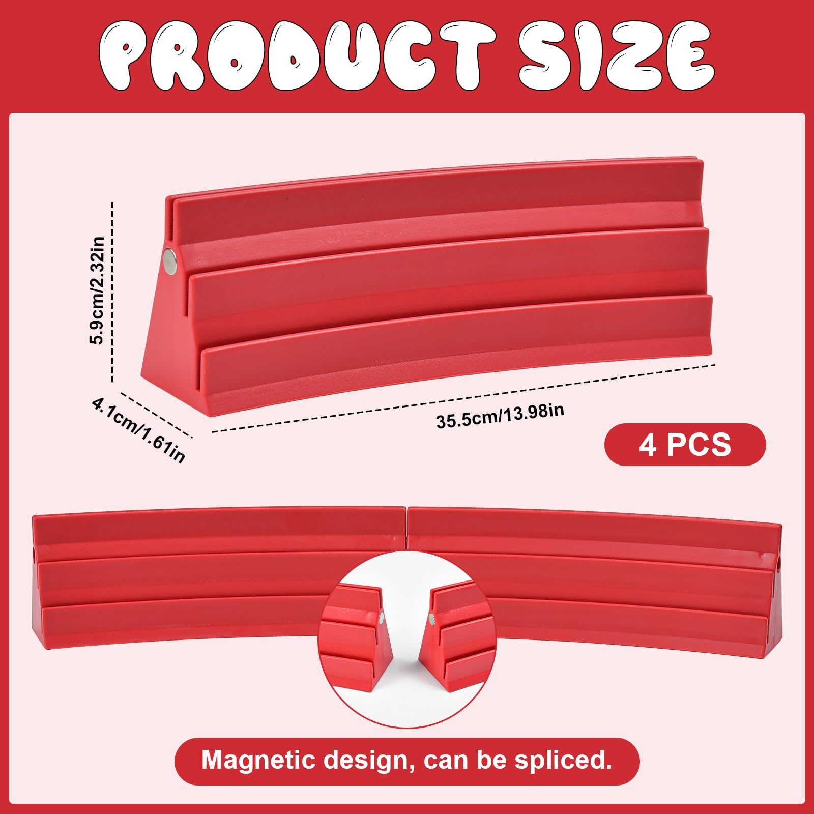 4 Pezzi Supporto di Carte da Gioco, Porta Carta da Giochi Ergonomico Supporti Carte da Gioco con Design Curvo Porta Carta a Mani Libere Portatile Supporto per Carti da Gioco Plastica