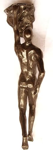 Miniatura 2 de MODIRNATION 'The Alpinist' - Figura colgante moderna de pared, estatua de resina retro elegante para decoración del hogar y la oficina, arte Hombre