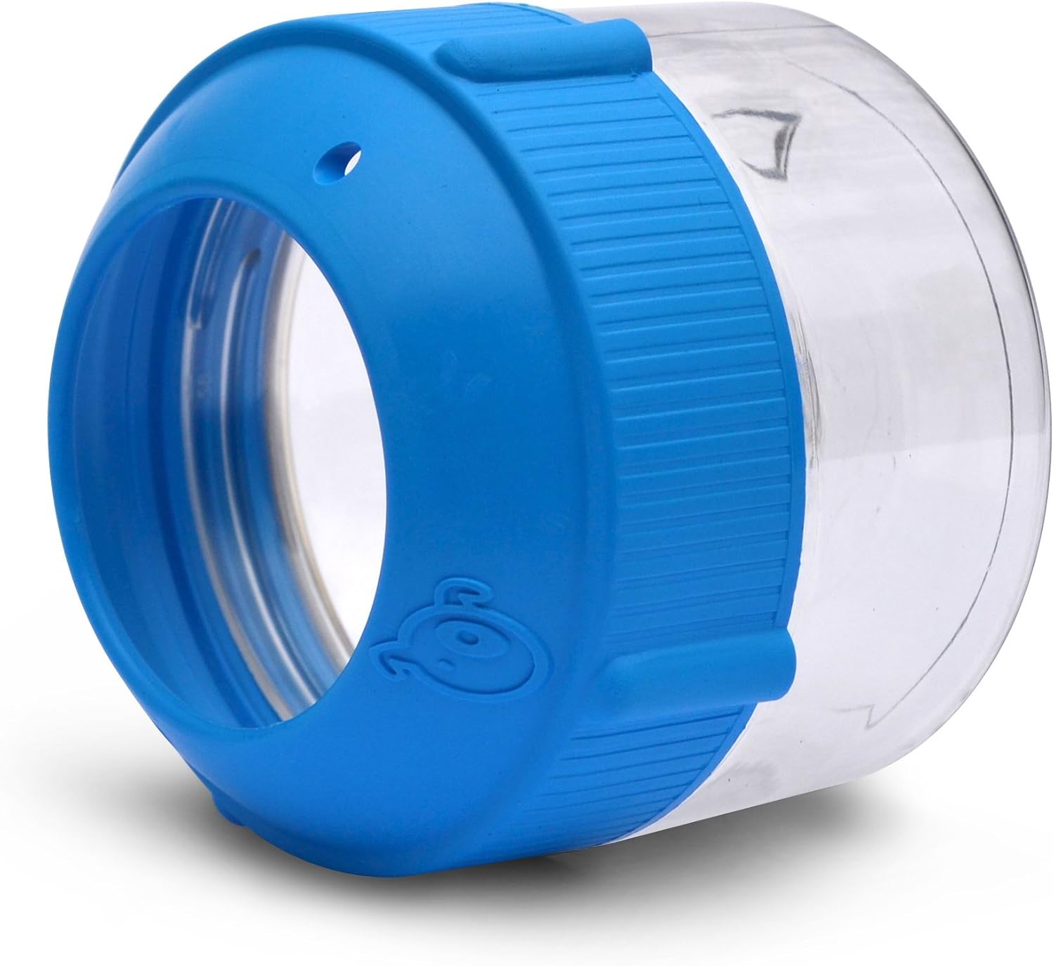 ZIGOO Nutty Jar, Small Dog, Peanut Butter Jar Chew Toy (Blue)