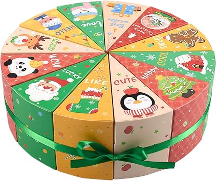 Empty Advent Calendar - Holds 12 Candy - Holiday Treat Box - For Adults, Kids, Boys, Teen Girls, Jewelry, Wedding, Holiday