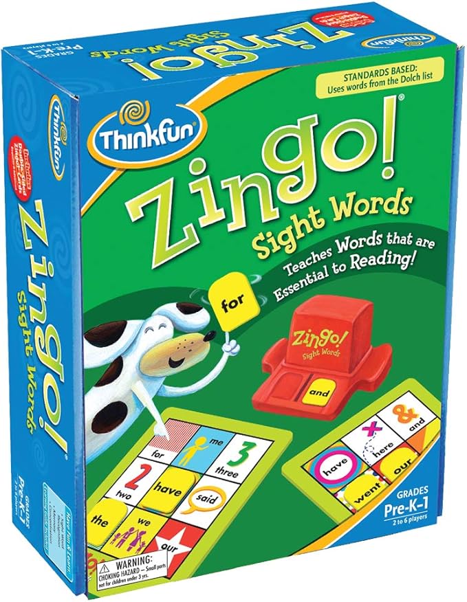 Best STEM Toys For 4 Year Olds 2023 by ToyBoxAdvisor Think Fun Zingo Sight Words Award