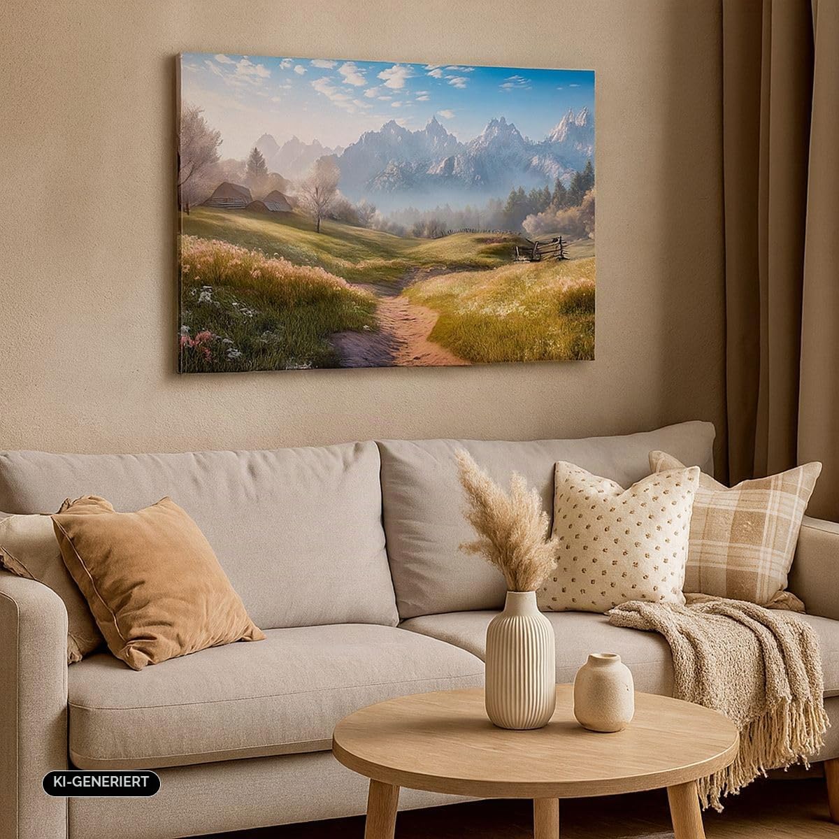 ARTTOR Leinwandbild 100x70cm Wandbild Landschaften Natur - 5404