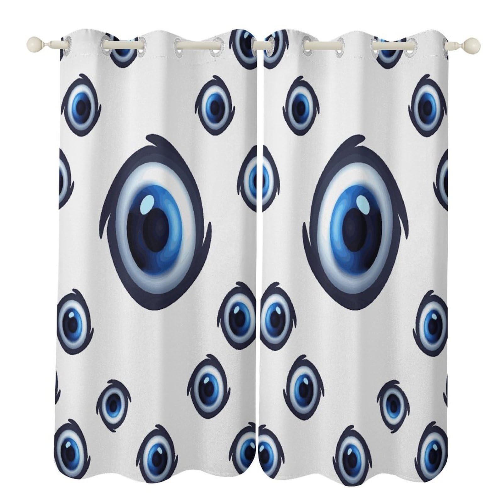 Rideaux occultants thermiques salon et chambre occultation anti-froid mauvais œil