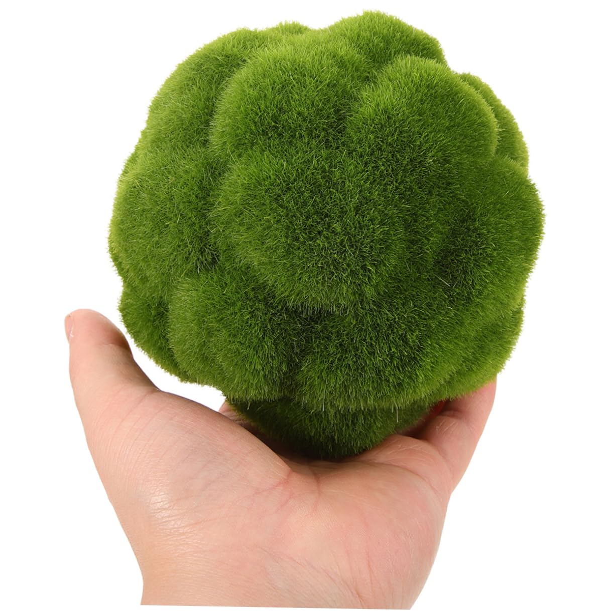 Healifty Esferas Decorativas de Musgo Artificial Verde 3 Piezas de Plástico