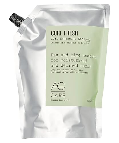 AG Care Curl Fresh Hydrating Shampoo with Pea & Rice Amino Acids - Curl Shampoo to Cleanse Scalp and Retain Moisture for Healthy, Defined Curls,