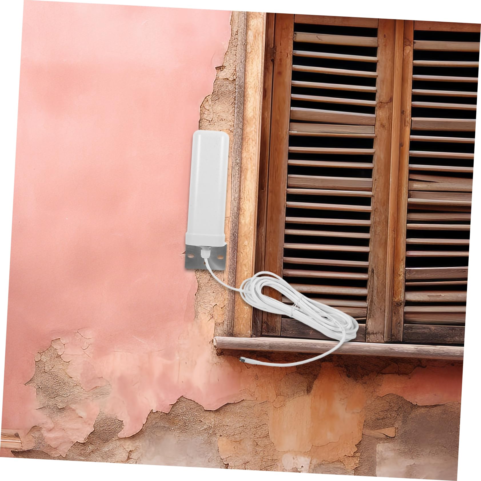 TOPBATHY Antenne pour Intérieur et Extérieur en Métal et Plastique Omnidirectionnelle 4g 16-18dbi Amélioration du Signal WiFi Longue Portée et Support Complet de Fréquence