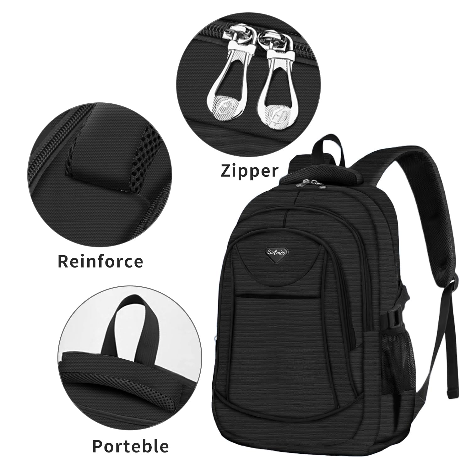 Zaini casual leggeri per ragazzi e ragazze, borse per libri scolastici, zaino per laptop da 15 ", borsa da viaggio