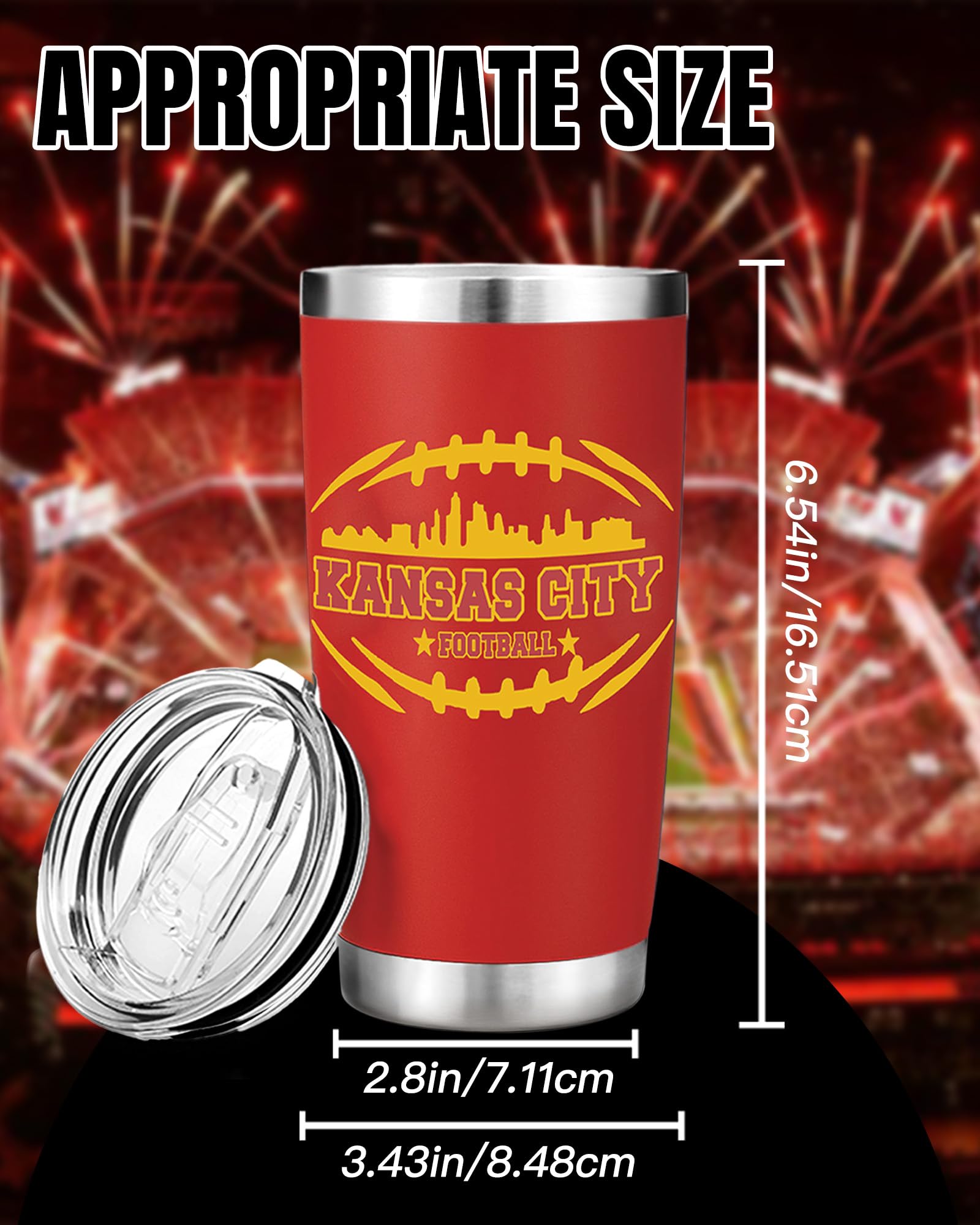 Kansas City Chiefs Themed Ceramic Coffee Mug – Football Fan Gift For Men, Women, Dad, Boyfriend