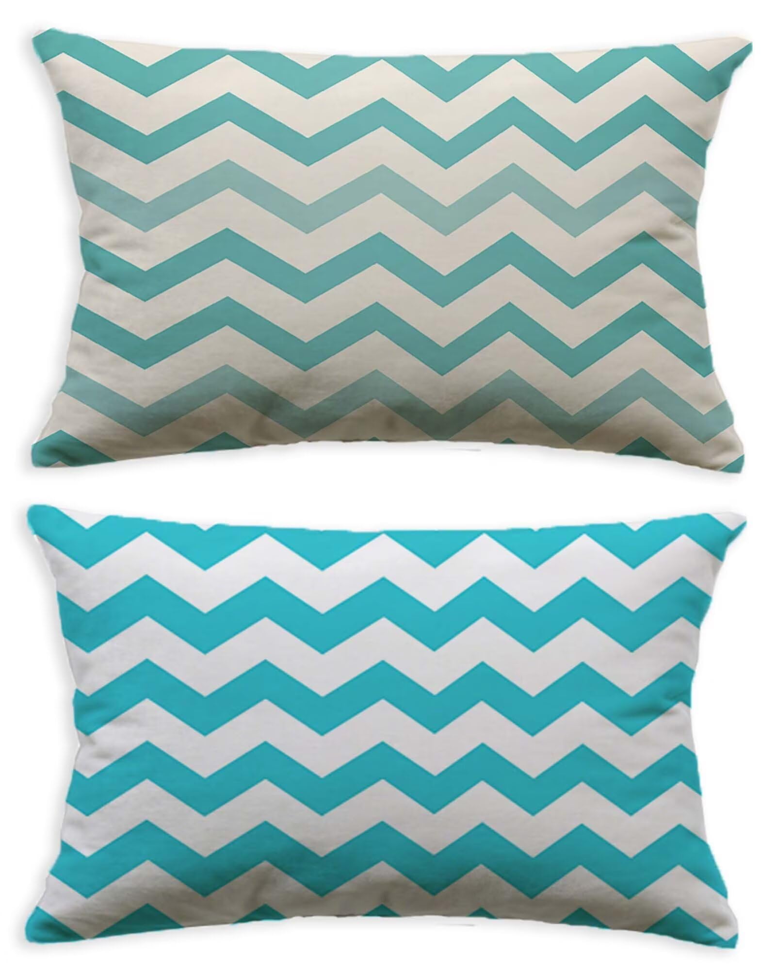 Housse de coussin bleu 80x100 taie oreiller rectangulaire velours