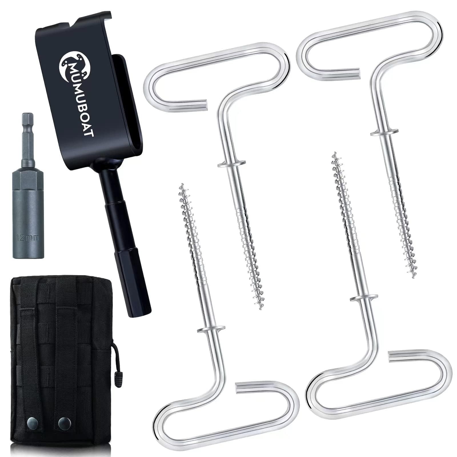 Ice Anchor Drill Adapter, Ice Fishing Shelter Accessories, Universal for Ice Anchors