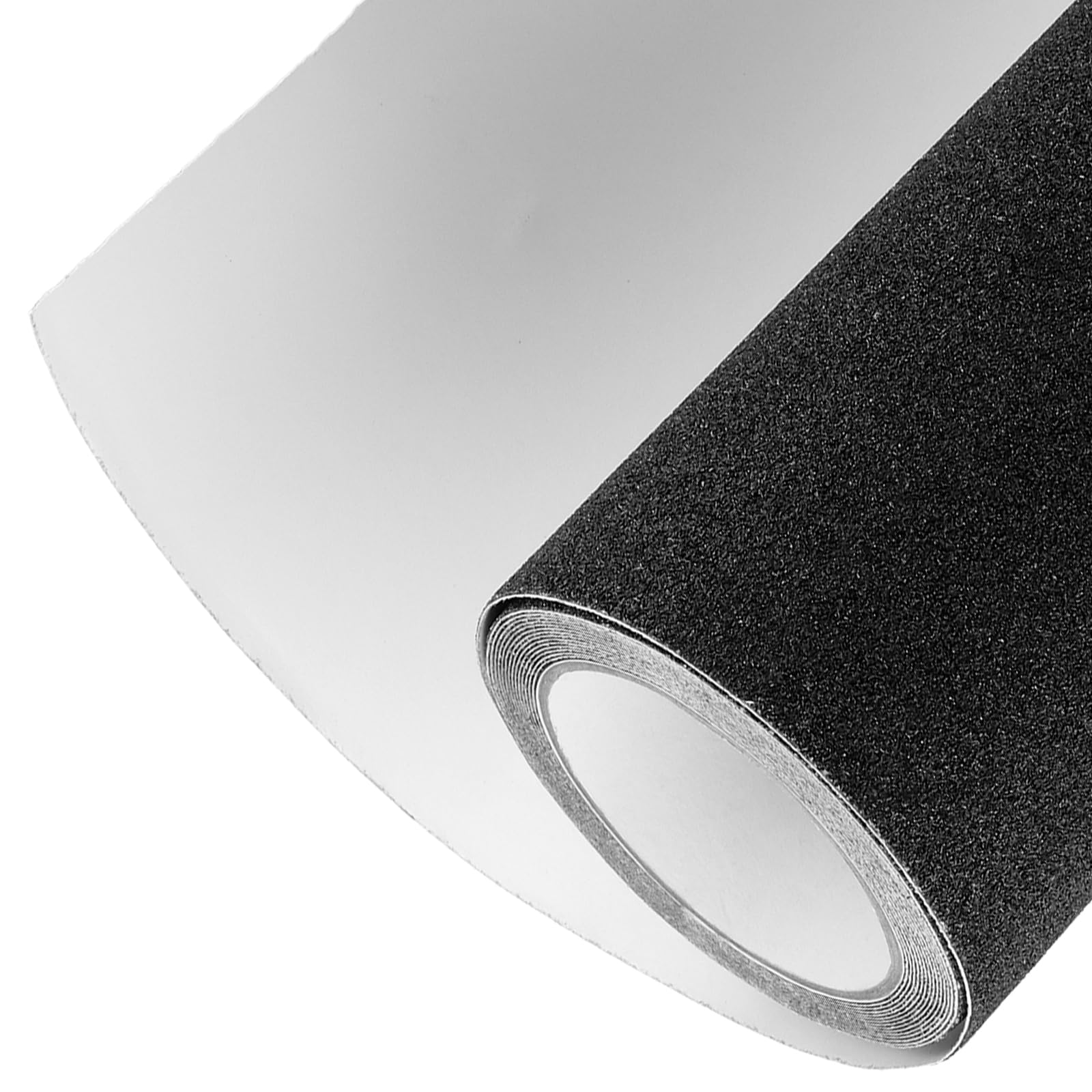 SINJEUN Ruban adhésif antidérapant - 25 cm x 5 m - Noir - Pour escaliers, marches