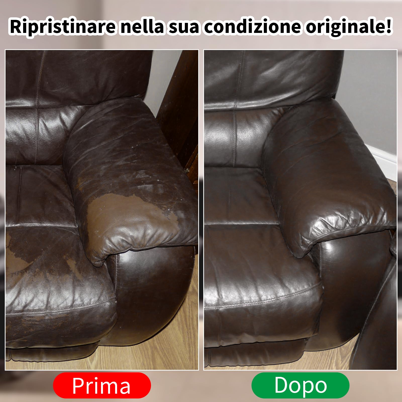 240g Riparazione Pelle con Balsamo,Marrone Scuro Kit Riparazione Pelle per la Riparazione della Pelle,Ricolorante Pelle,Riparazione Sedili Auto,Ripara Pelle Divano,Rinnova Pelle Giacca,Scarpe,Sella
