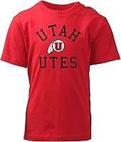 Vista 83 de Wes and Willy Camiseta de algodón orgánico de manga corta para niños de la NCAA