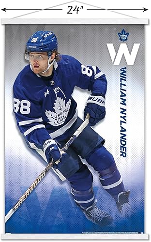 Miniatura 3 de Trends International NHL Toronto Maple Leafs - William Nylander 23 Wall Poster, 22.37" x 34.00", Print and White Hanger Bundle