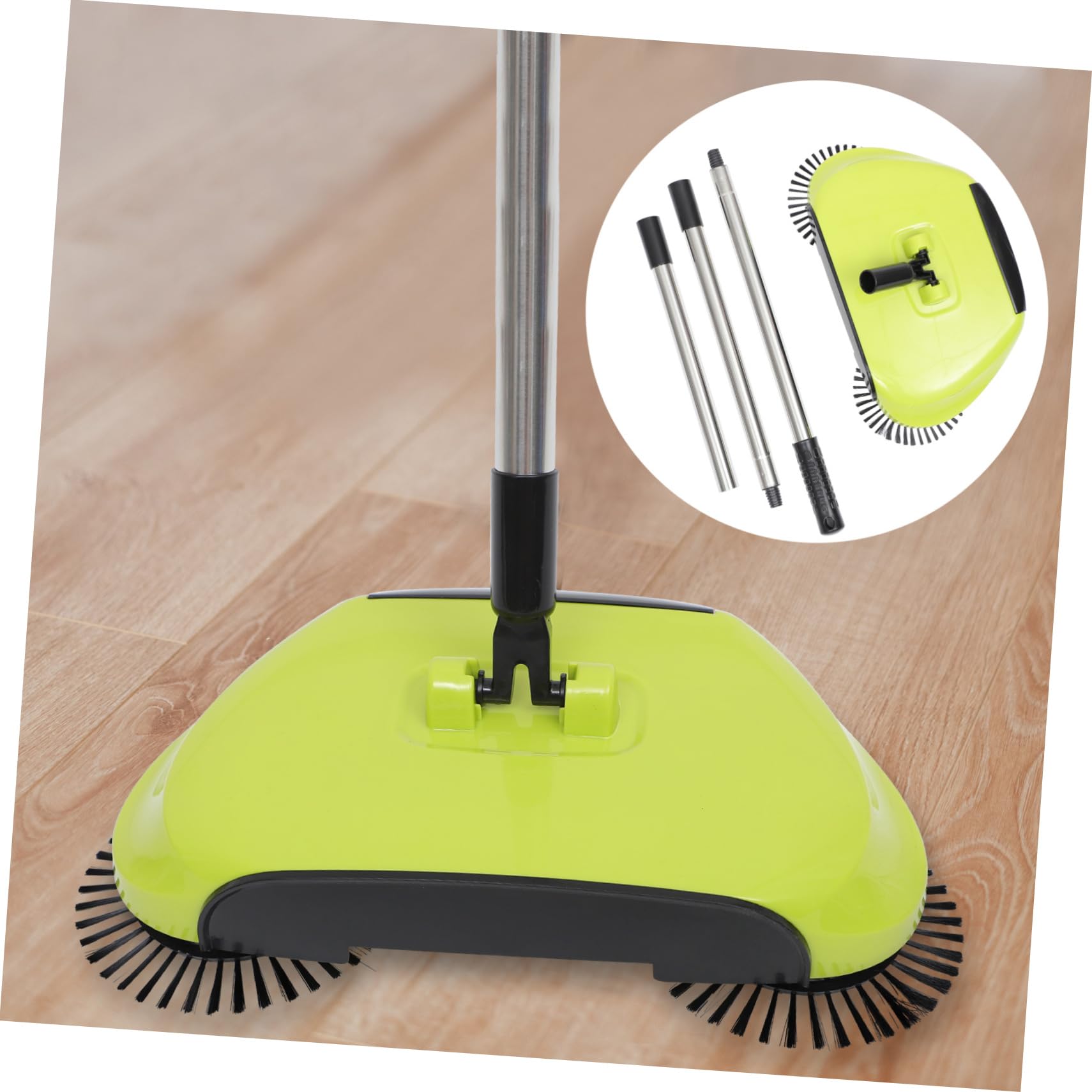 Schiebefeger 3-in-1 mit 360° Drehung und Verstellbarem Griff
