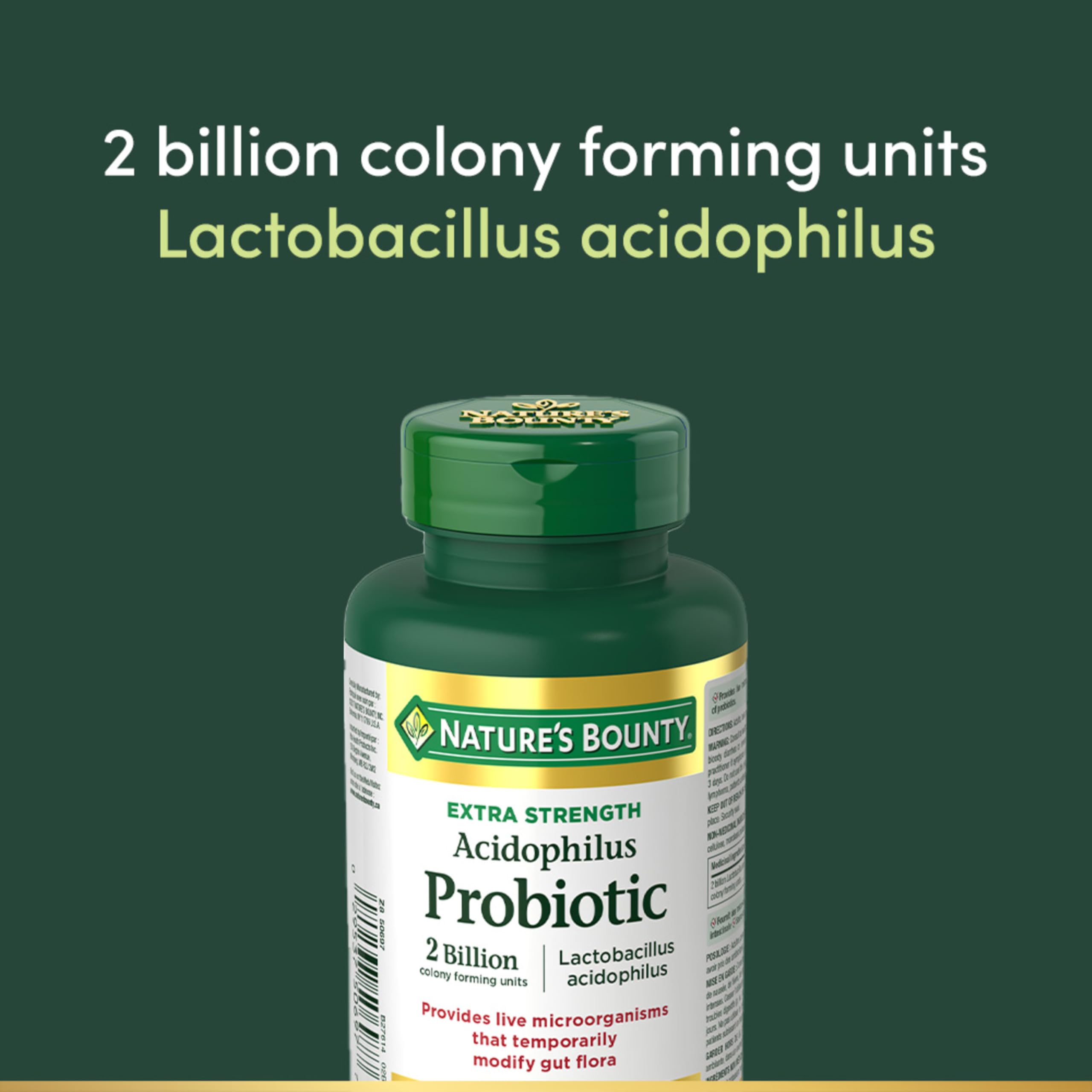 Nature's Bounty Acidophilus Probiotic 2 Billion, 150 caplets — Amazon image 7