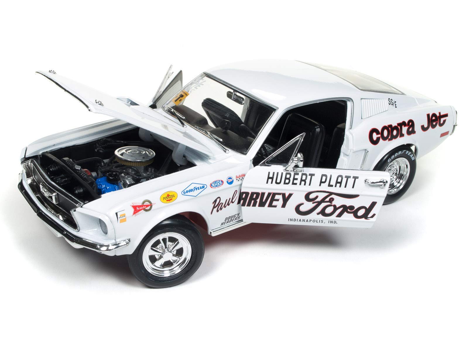 Ford Mustang S/S Cobra Jet 1968 - 1:18 - Auto World : Amazon.nl