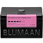 BLUMAAN Hydrating Pomade - Low Shine, High Hold - Water Based, Easy To Wash - Ideal for Quiffs, Pompadours, Ducktails & Slick Back Looks - 2.5 oz