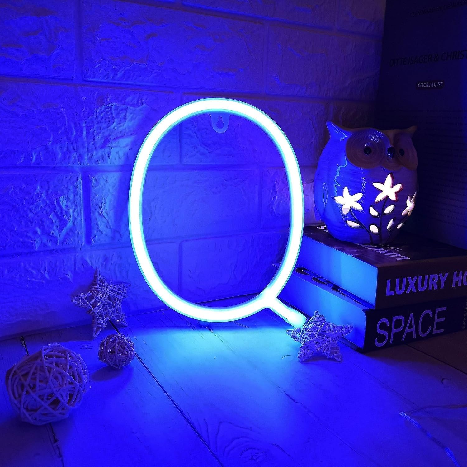 LED Marquee Letter Lights, Light Up Letters Glitter Alphabet Letter Sign Battery Powered for Night Light Birthday Party Wedding Girls Gifts Home Bar Christmas Decoration