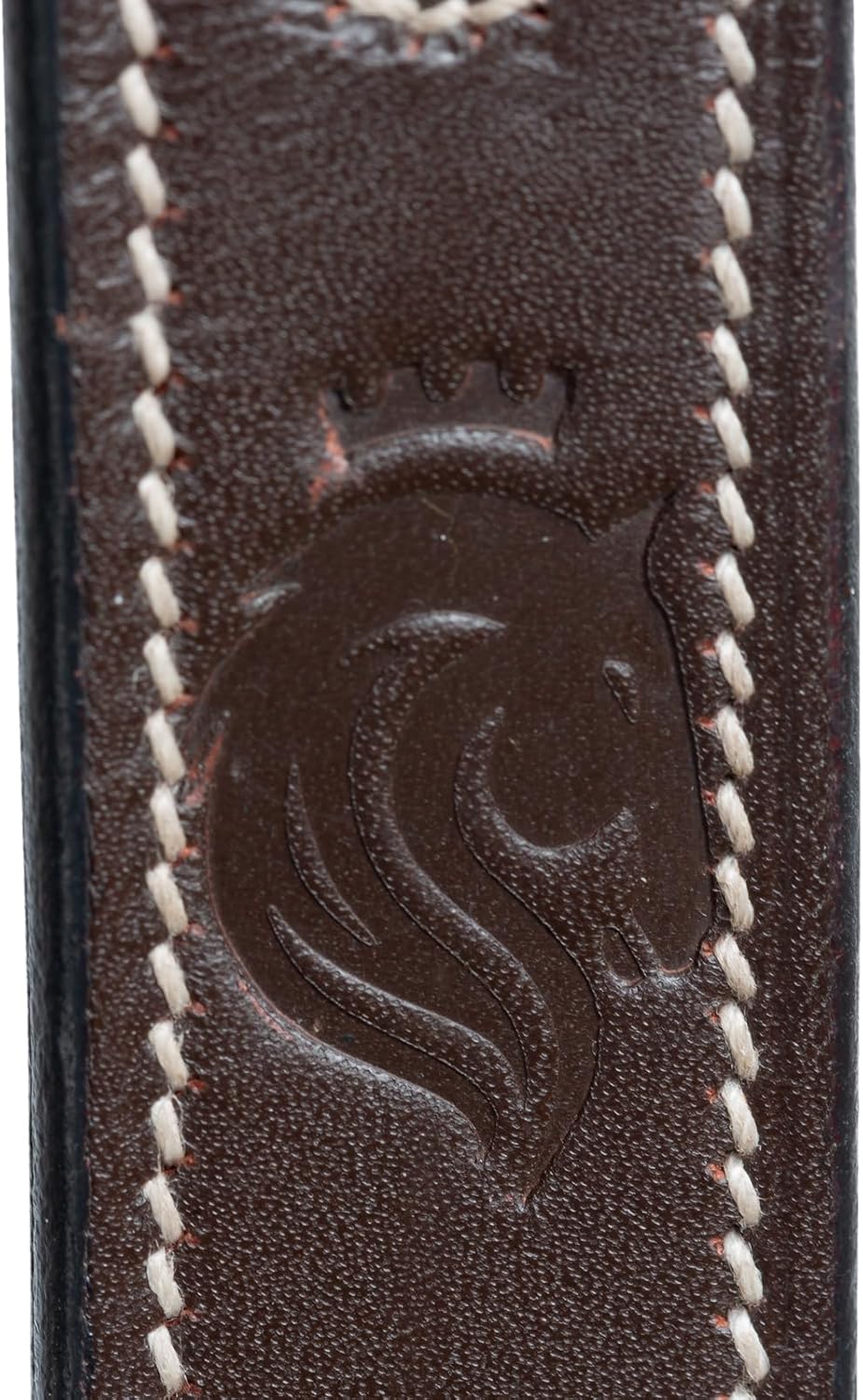 Equinavia Saga Adjustable Leather Running Martingale with Stainless Steel Hardware - Chocolate Brown - Cob