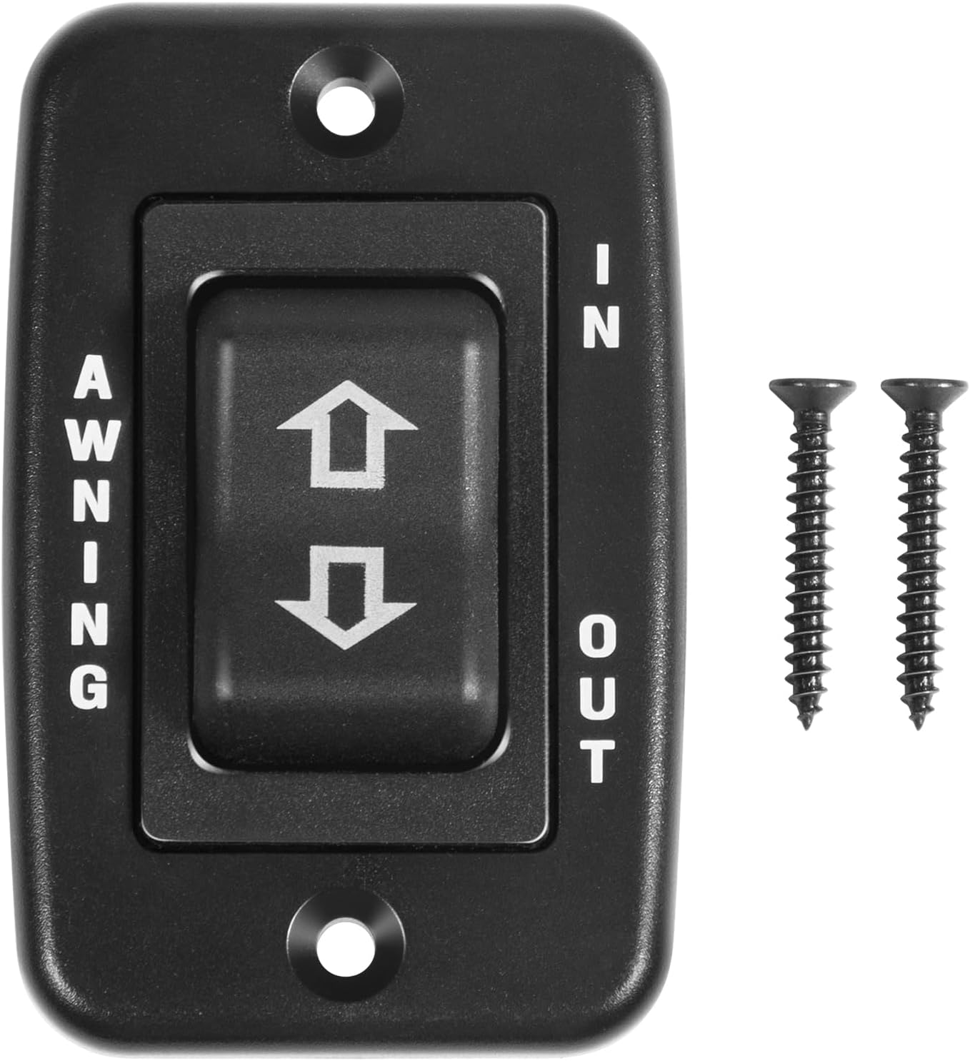 3310455.062 RV Power Awning Control Switch Replacement for Dometic 9100 Series Patio Awning Switch, 12V DC 40A Rocker Switch, 4-Terminal, Black