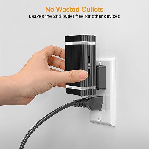 Miniatura 30 de DORESshop Luz nocturna LED brillante enchufable [2 unidades], luces nocturnas enchufables a la pared con sensor de atardecer a amanecer, luces