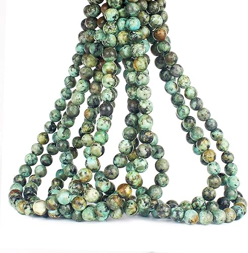 Miniatura 3 de 60 piedras preciosas curativas naturales de 0.236 pulgadas, piedra energética ojo de tigre azul, cuentas sueltas redondas, cuentas de cristal