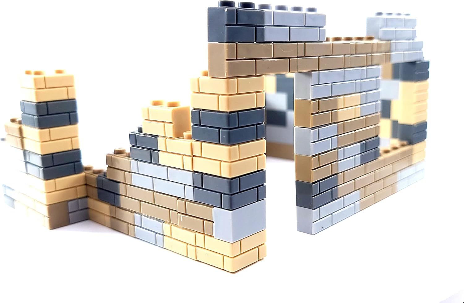 General Jim's WW2 Themed Blocks Battle Wall Toy Set - Military Brick Building Sets for Building Enthusiasts Teens and Adults Compatible with Major Brands - World War 2 Military Themes (Battle Wall)