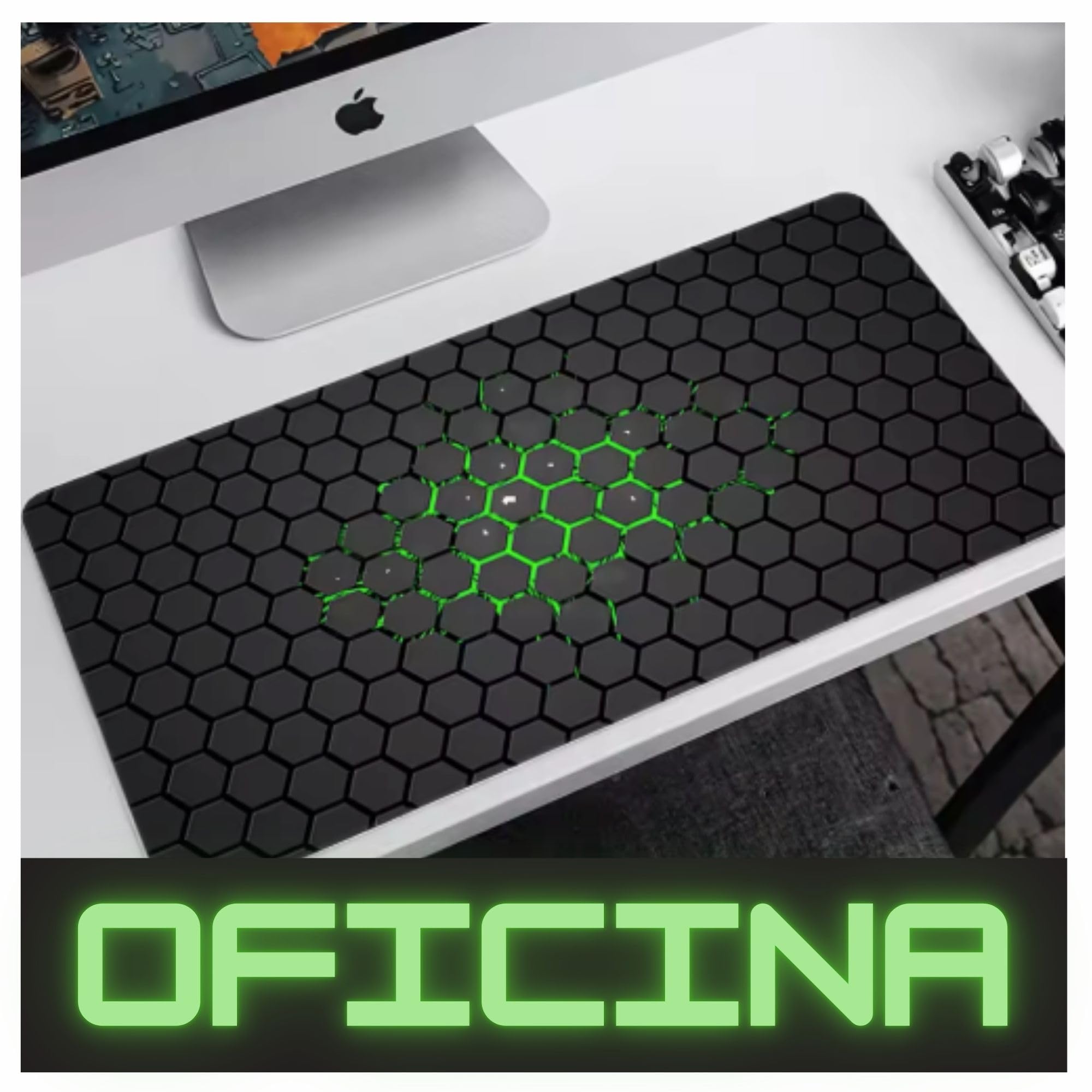 Alfombrilla Ratón Gaming, 800x300, Alfombrilla XXL, Tapete Rato XXL, Mouse Pad, Alfombra Escritorio, Mouse Pad Gaming, Alfombrillas Raton, Almohadilla Raton, con Cubierta Camara. (1 ud.)
