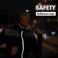 Vista 8 de Lightweight Thermal Skull Cap Ears Warm Cycling Helmet Liner Winter Running Beanie Hats Sweat Wicking