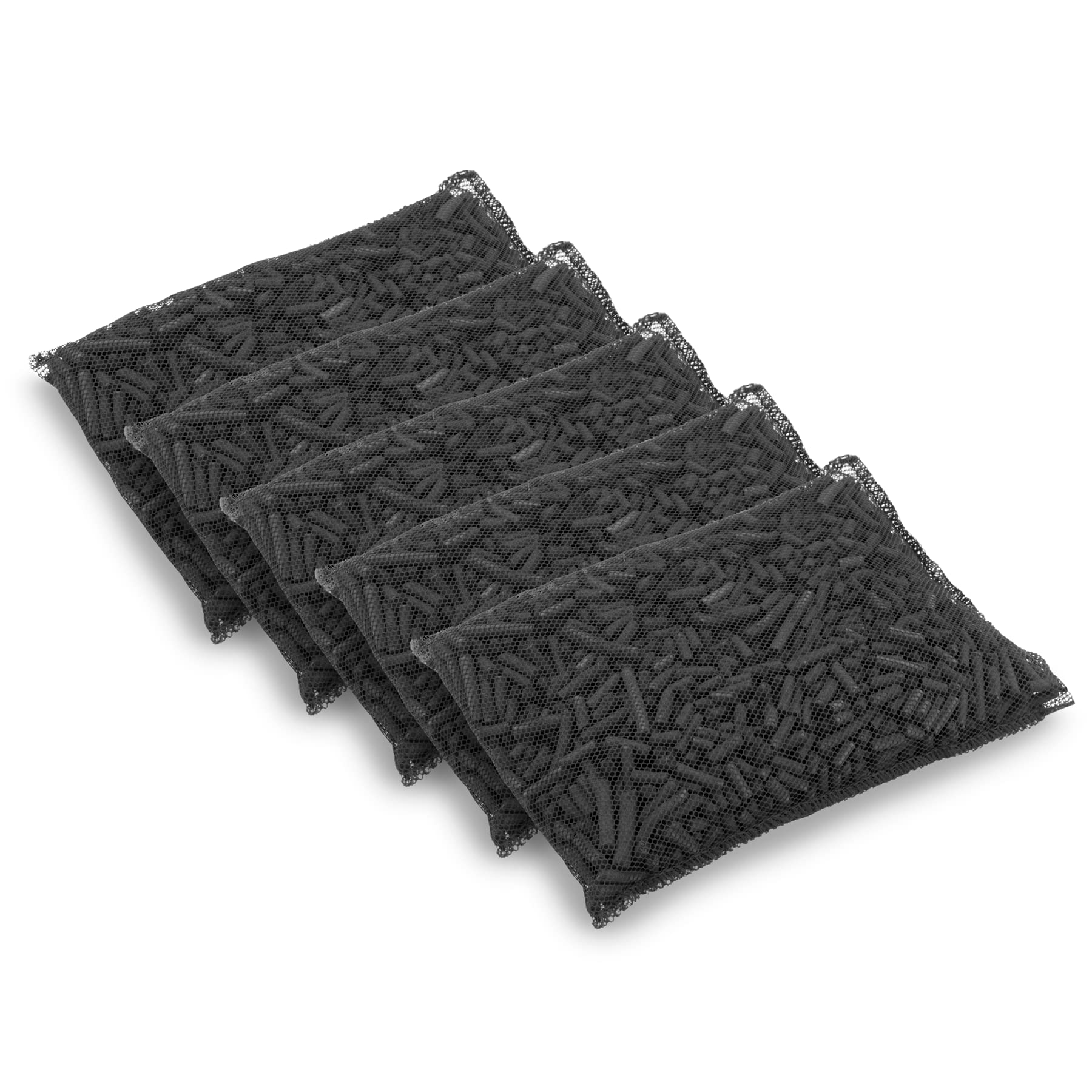 Pisces 5 x Aquarium Active Bio-Carbon Filter Media 500g Box (2500g total) - Natural Biological Filtration