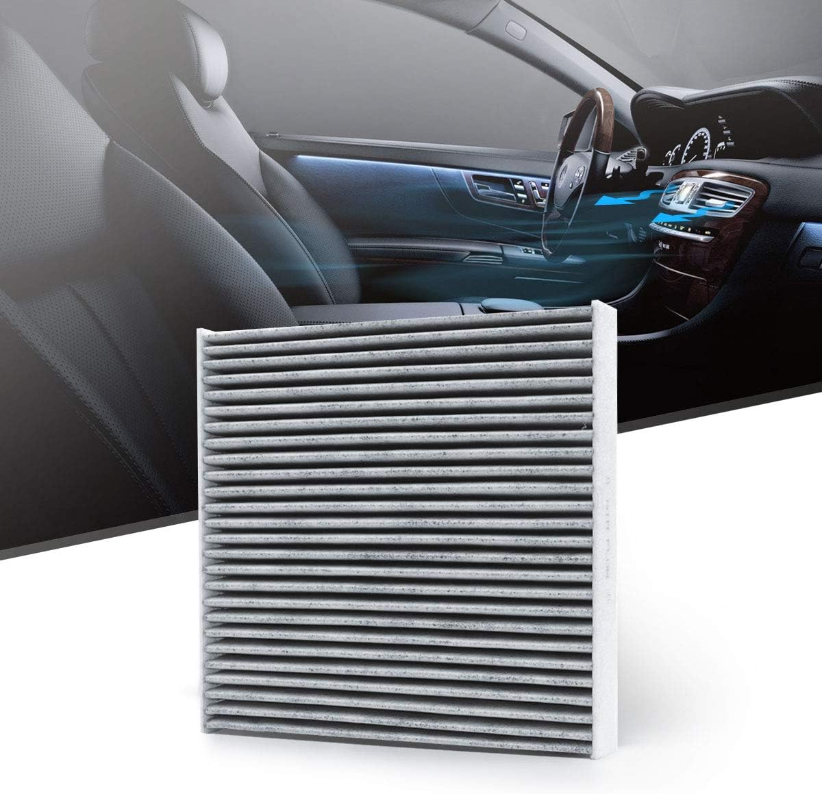 KAFEEK Cabin Air Filter Fits CF10134, 80292-T0G-A01,80292-SDA-A01, 80292-SDC-A01, 80292-SEC-A01, 80292-SHJ-A41, 80292-SWA-A01, Replacement for Honda includes Activated Carbon