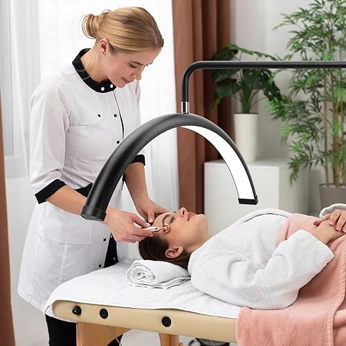 Miniatura 2 de Luz de pestañas de media luna para extensiones de pestañas y esteticistas, lámpara de pestañas LED regulable, luz de luna sin sombras para Grande