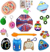 Pop It Fidget Toys Brinquedo Anti Stress Sensorial Kit C/ 15 peças Brinquedos Crianças Autista