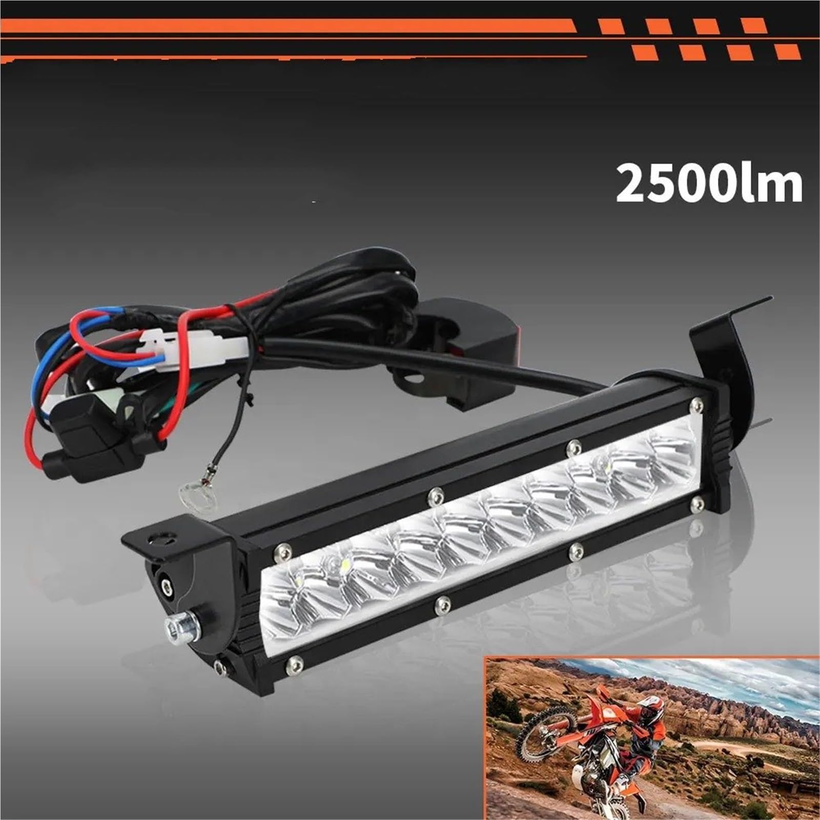 Moto Fari Stradali Spot Light Beam Per CRF XR XC KLX 50cc 80cc 110cc 150cc 250cc Dirt Pit Bike Faro Per Moto
