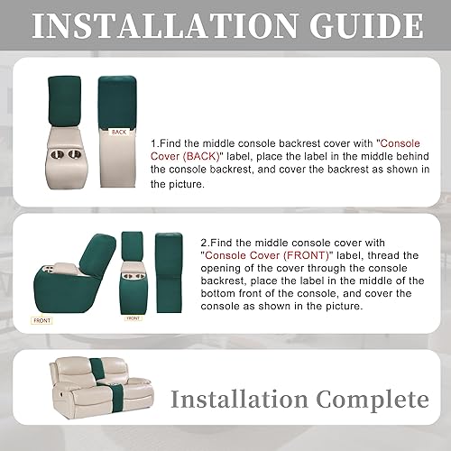 Miniatura 195 de Fundas 100% impermeables para sofá reclinable seccional, fundas para sofá reclinable en forma de L, funda para sofá seccional de esquina en forma de