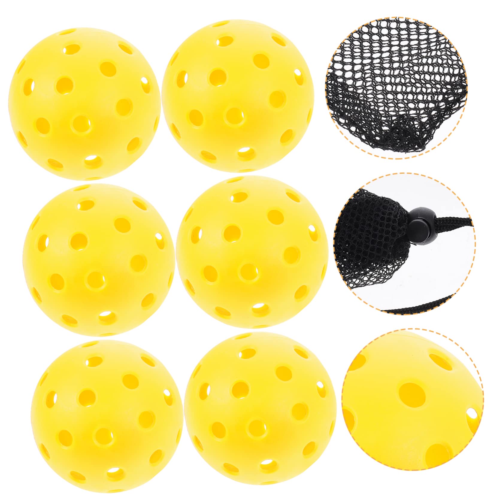 VICASKY 4 Pack Hole Balls Multi-Function Practice Ball Set Outdoor Toys for -Resistant Pe Plastic Compact Reusable