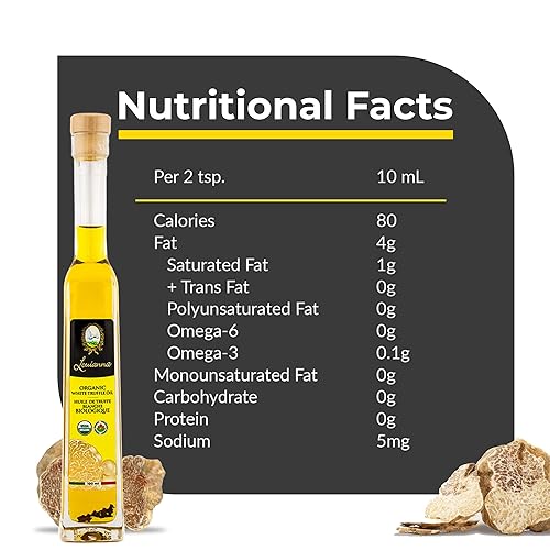 Miniatura 2 de Louianna - Aceite de trufa blanca orgánica, condimento de trufa sin gluten, aceite de trufa para rociar, hecho con aceite de oliva virgen extra y