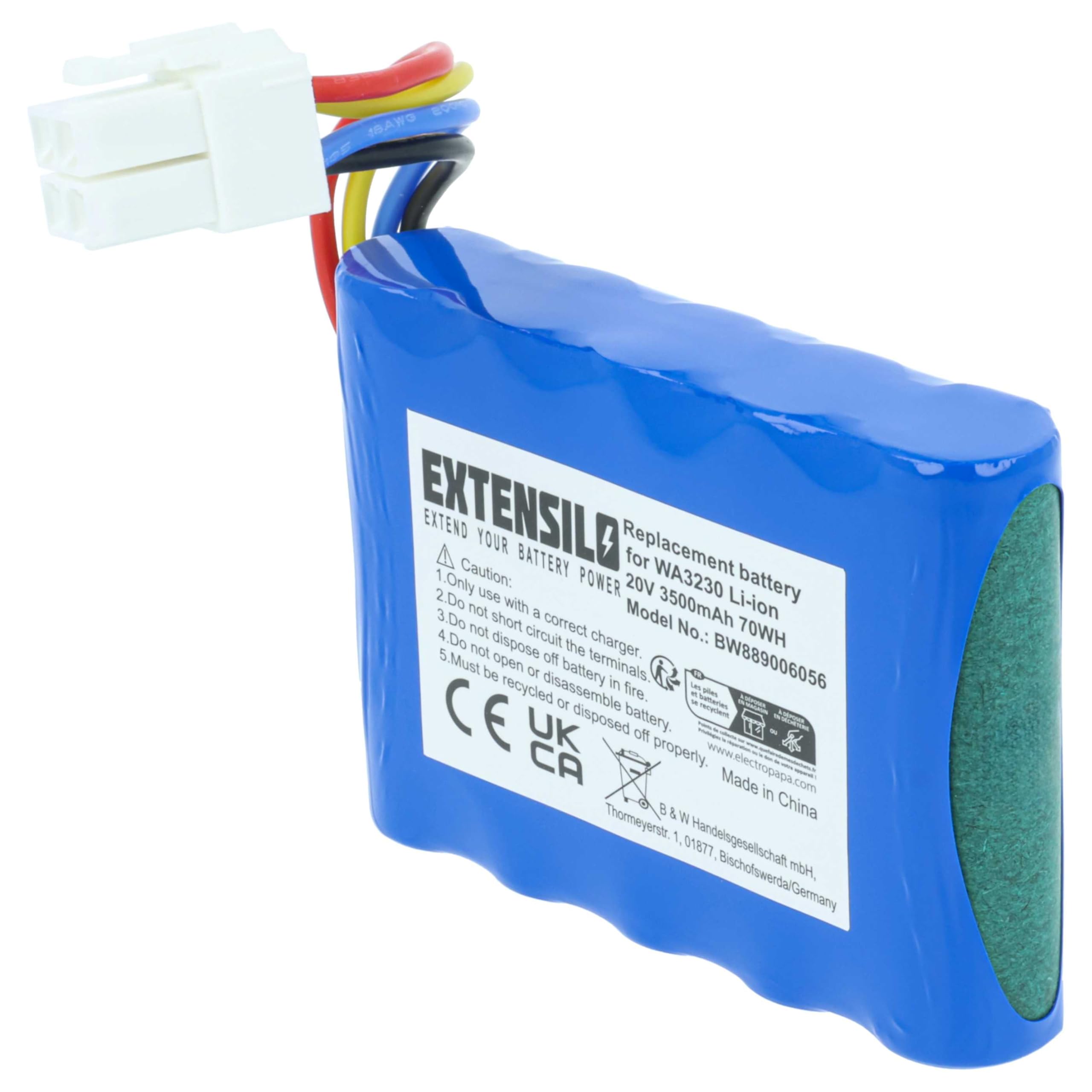 batteria sostituisce Kress 59000257, KA0101, 59003453, KA0103, KA3022 per robot tagliaerba rasaerba 3,5Ah 20V Li-Ion