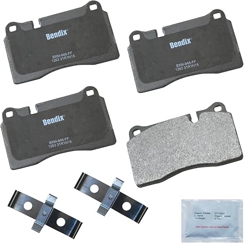 Vista 462 de Bendix Priority1 CFC1035 Pastillas de freno delanteras de cerámica para modelos seleccionados Chevrolet Aveo, Aveo5, Optra, Spark, Spark EV, Pontiac