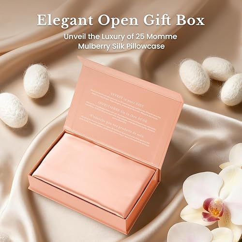 Miniatura 3 de THXSILK Funda de almohada 100% seda de morera para la salud del cabello y la piel, cremallera oculta, 25 mommes, ambos lados suaves, transpirables y