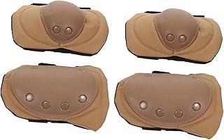 OSALADI 4 Unidades De Quatro Peças De Joelheiras E Cotoveleiras Joelheiras Esportivas Joelheiras Joelheiras Para Esportes Motocicleta Chuva Equitação Protetor De Joelho Tiro Cotoveleiras