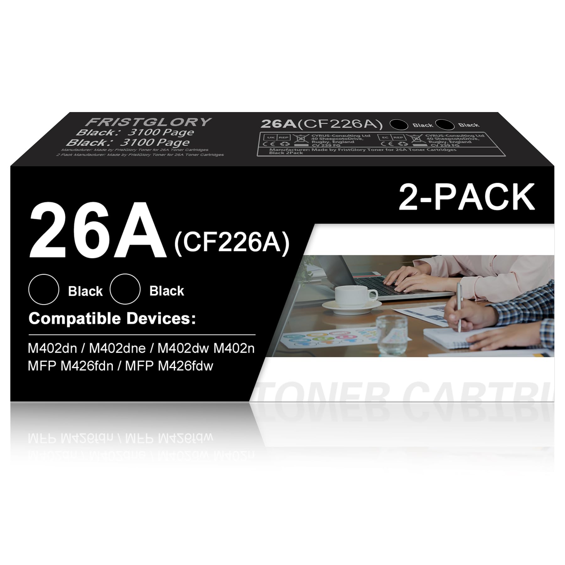 Photo 1 of FristGlory 26A Toner Cartridge (2-Pack)