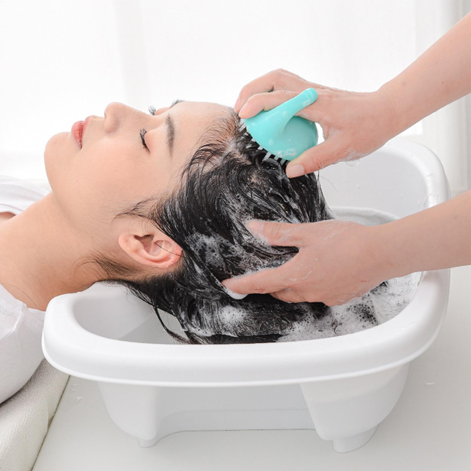 Lavabo de champú de salón, lavabo portátil para el cabello, estación móvil