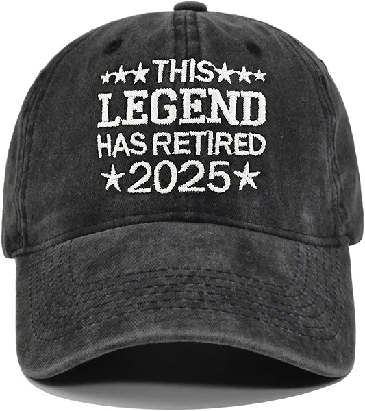 Retirement Gifts for Men Women, Adjustable Vintage Retired Baseball Cap for Funny Retired Gifts